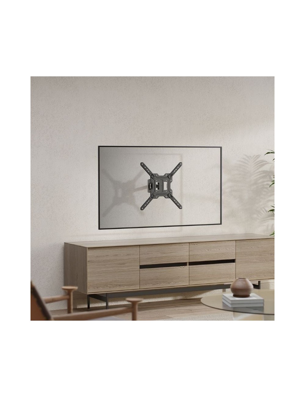 Soporte de Pared Inclinable/ Giratorio Aisens WT65TSE-415 para TV de 23-65'/ hasta 30kg