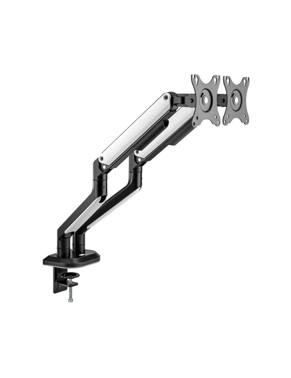 Soporte Gaming para 2 Monitores Aisens DT32TSR-297/ hasta 9kg/ con Iluminación RGB