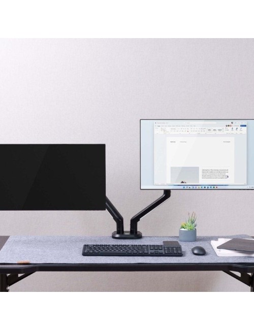 Soporte Gaming para 2 Monitores Aisens DT32TSR-297/ hasta 9kg/ con Iluminación RGB