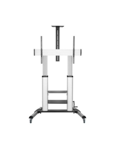 Soporte de Suelo Inclinable con Ruedas y Manivela Aisens FT100TE-125 para TV 60-100'/ hasta 100kg