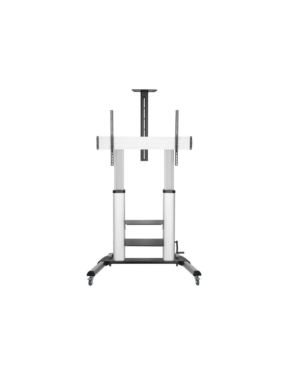 Soporte de Suelo Inclinable con Ruedas y Manivela Aisens FT100TE-125 para TV 60-100'/ hasta 100kg