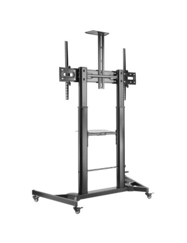 Soporte de Suelo Inclinable con Ruedas y Manivela Aisens FT100TE-171 para TV 60-100'/ hasta 100kg