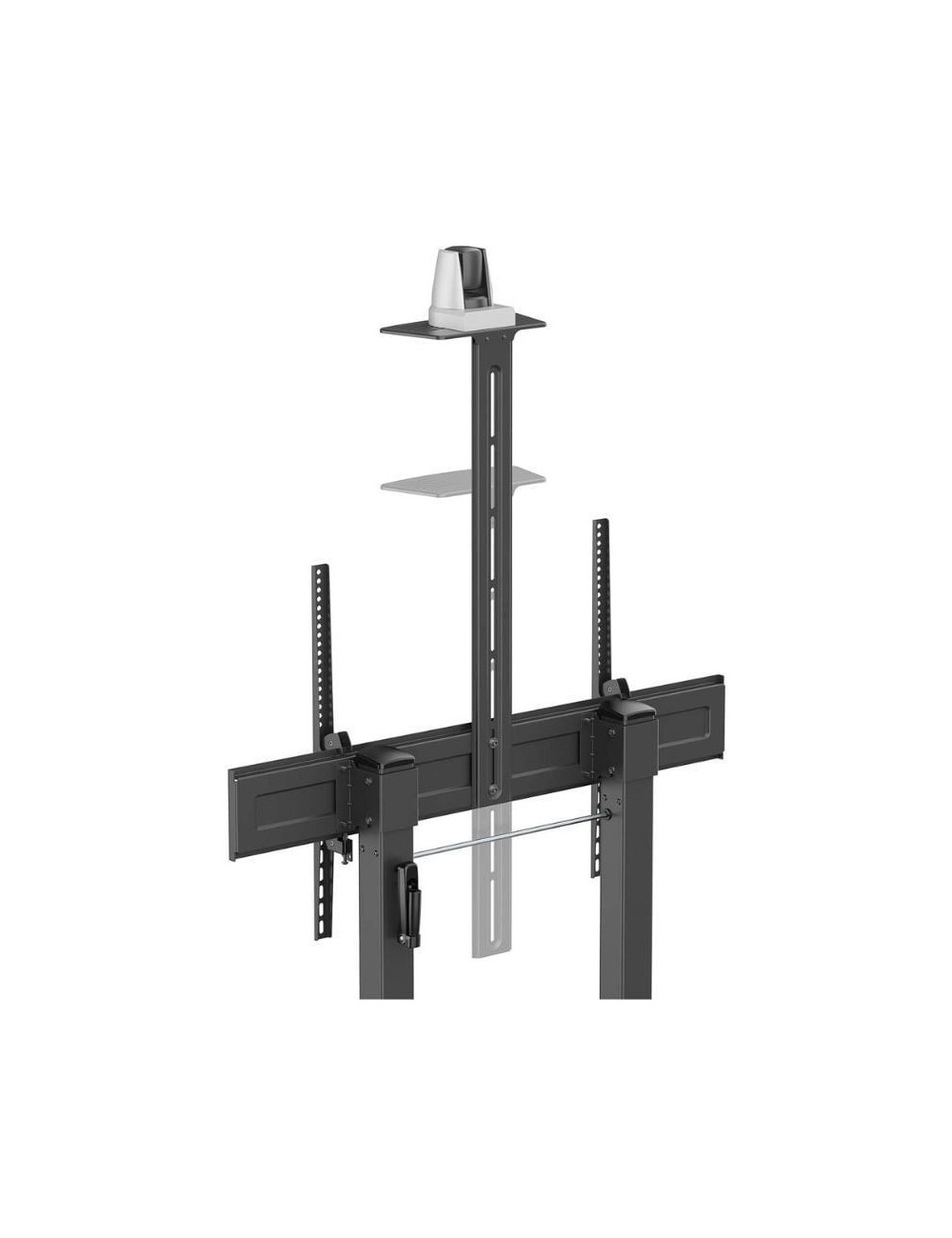 Soporte de Suelo Inclinable con Ruedas y Manivela Aisens FT100TE-403 para TV 60-100'/ hasta 100kg