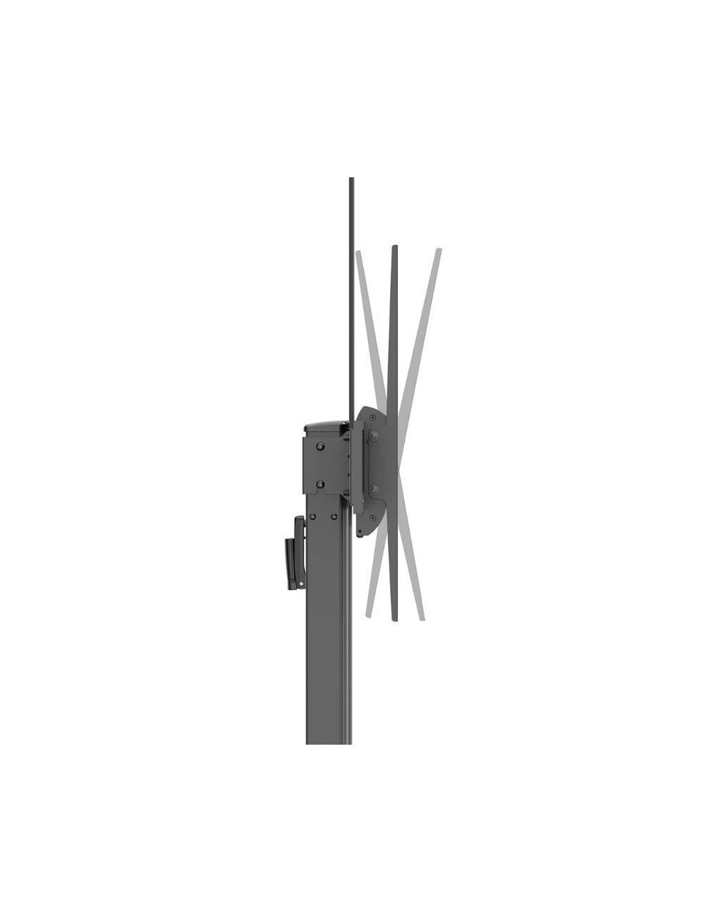 Soporte de Suelo Inclinable con Ruedas y Manivela Aisens FT100TE-403 para TV 60-100'/ hasta 100kg