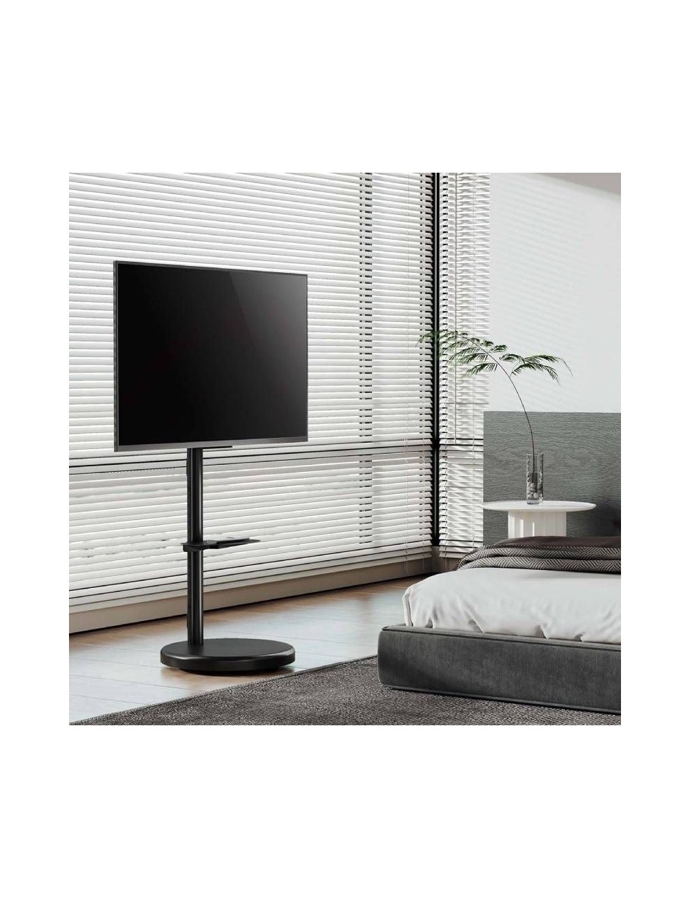 Soporte de Suelo con Ruedas Aisens FT86TRE-303 para TV de 37-86'/ hasta 50kg