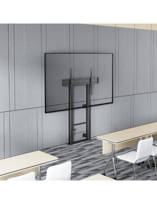 Soporte de Suelo Giratorio/ Inclinable/ Nivelable Aisens FWF100E-351 para TV de 60-100'/ hasta 120kg