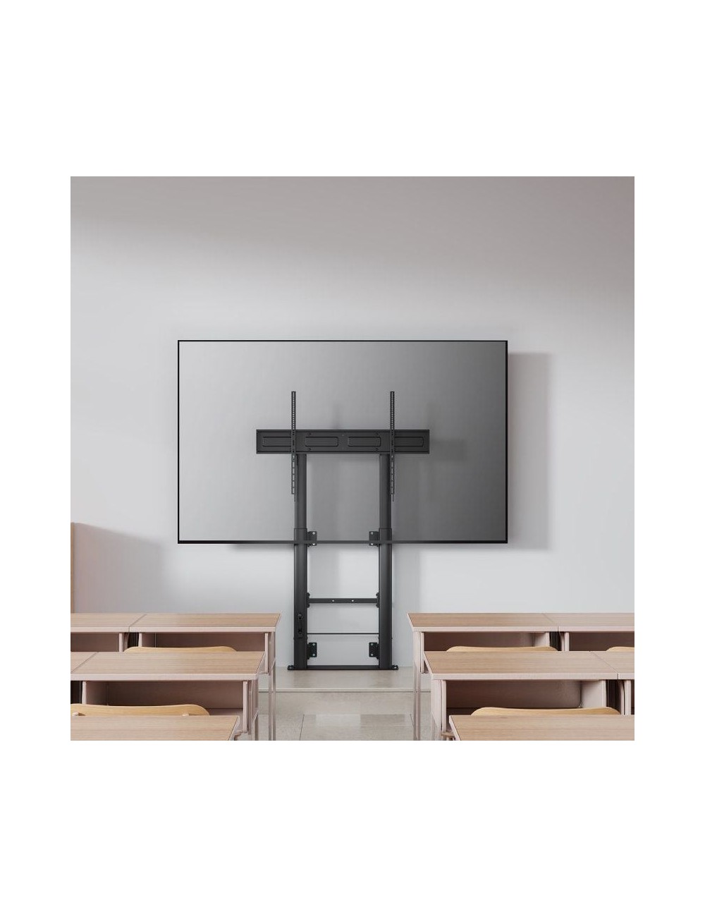 Soporte de Suelo Giratorio/ Inclinable/ Nivelable Aisens FWF100E-351 para TV de 60-100'/ hasta 120kg