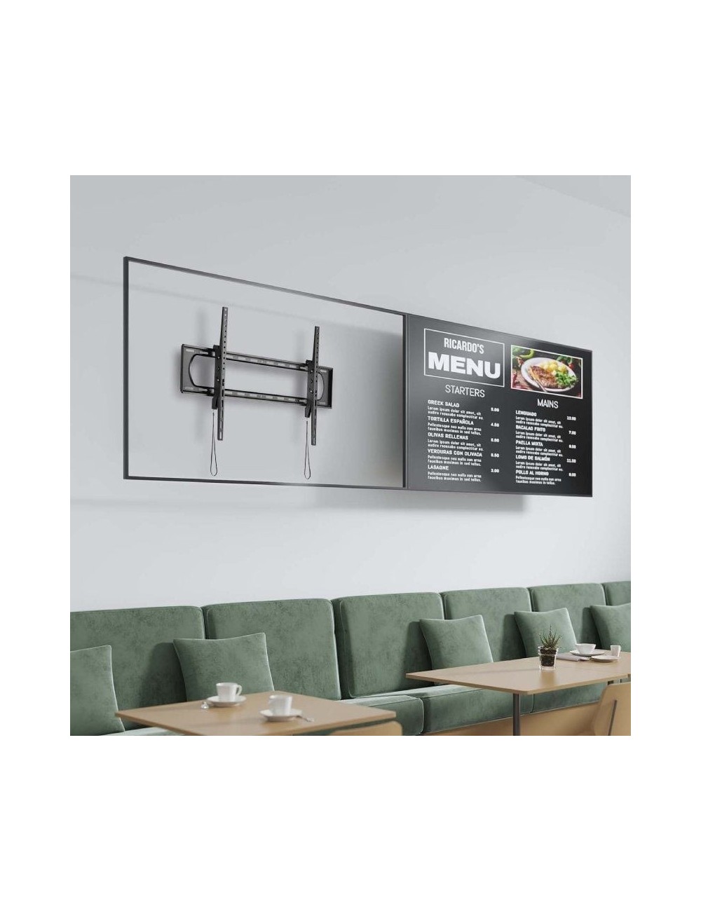 Soporte de Pared Inclinable Aisens WT120T-243 para TV de 60-120'/ hasta 160kg