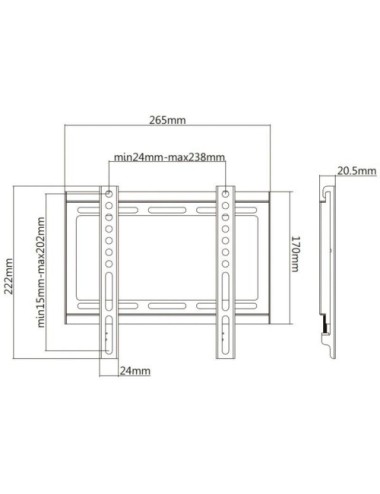 Soporte de Pared Aisens WT42F-157 para TV de 32-42'/ hasta 35kg