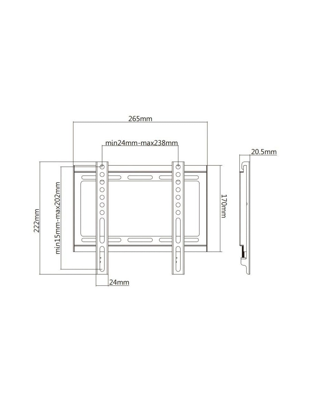 Soporte de Pared Aisens WT42F-157 para TV de 32-42'/ hasta 35kg