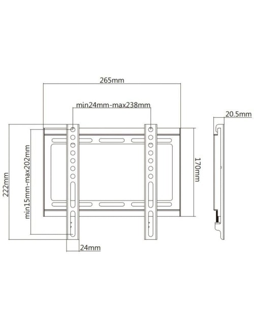 Soporte de Pared Aisens WT42F-157 para TV de 32-42'/ hasta 35kg