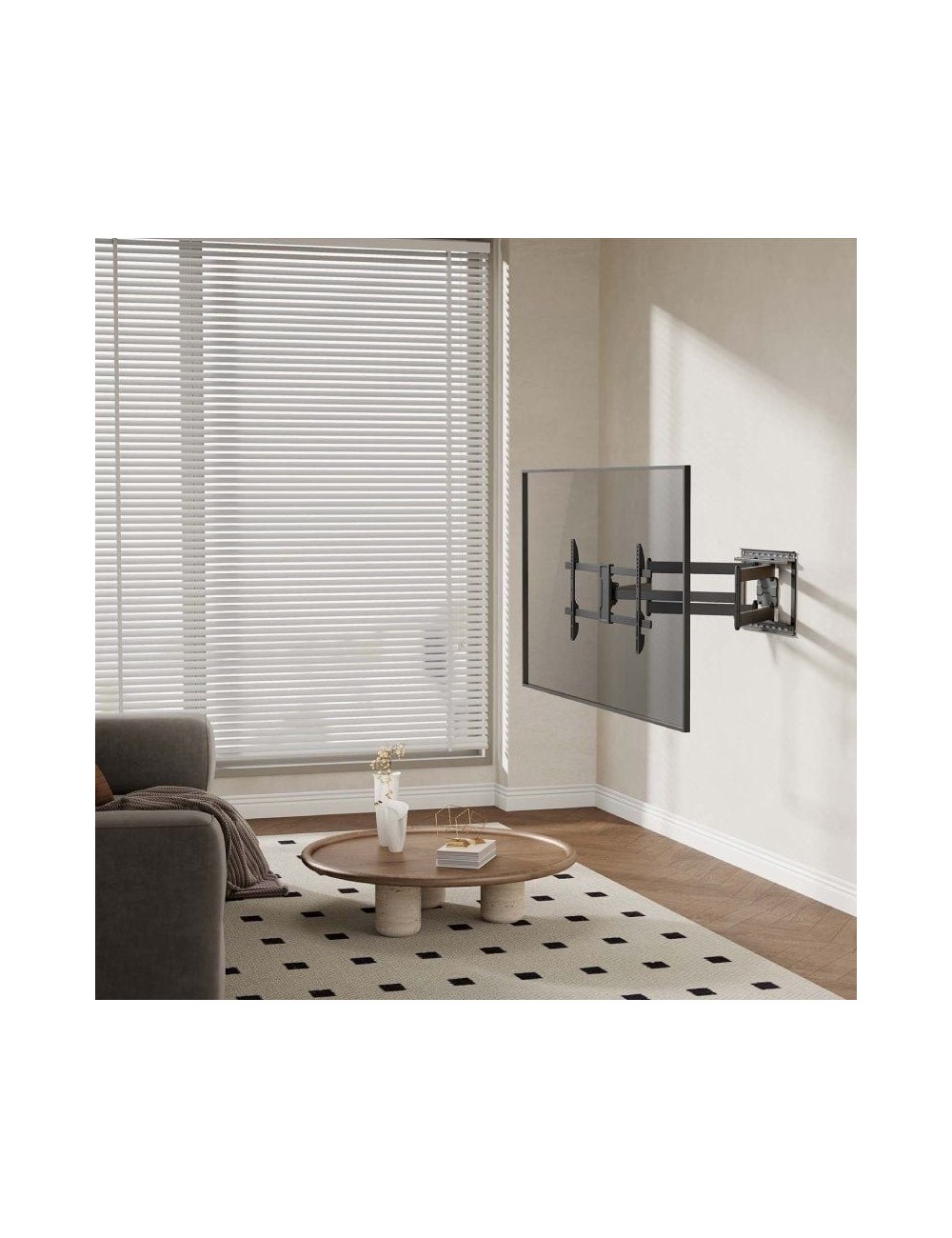 Soporte de Pared Giratorio/ Inclinable/ Nivelable Aisens WT90TSLE-387 para Monitores y TV de 43-90'/ hasta 60kg