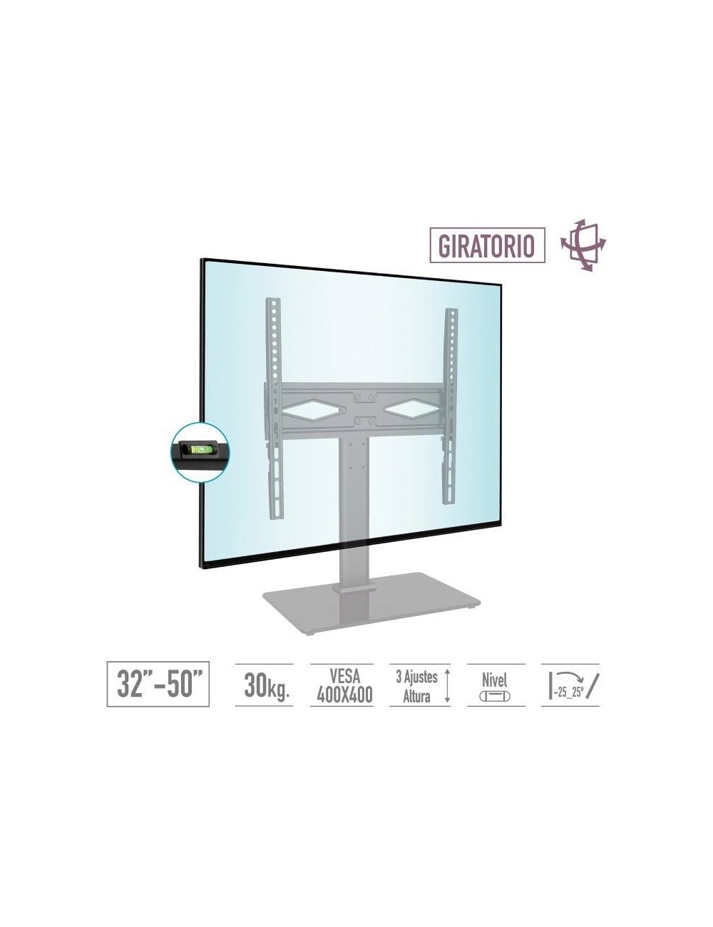 Soporte de Mesa TM Electrón TMSLC419 para TV de 32-50'/ hasta 30kg
