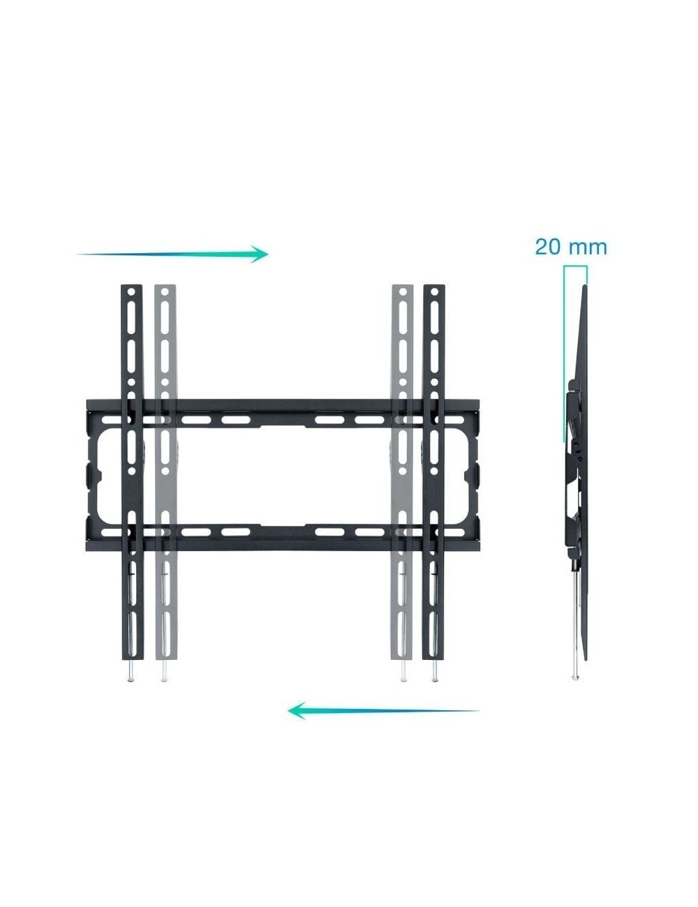 Soporte de Pared Fijo TooQ LP1070F-B para TV de 32-70'/ hasta 45kg