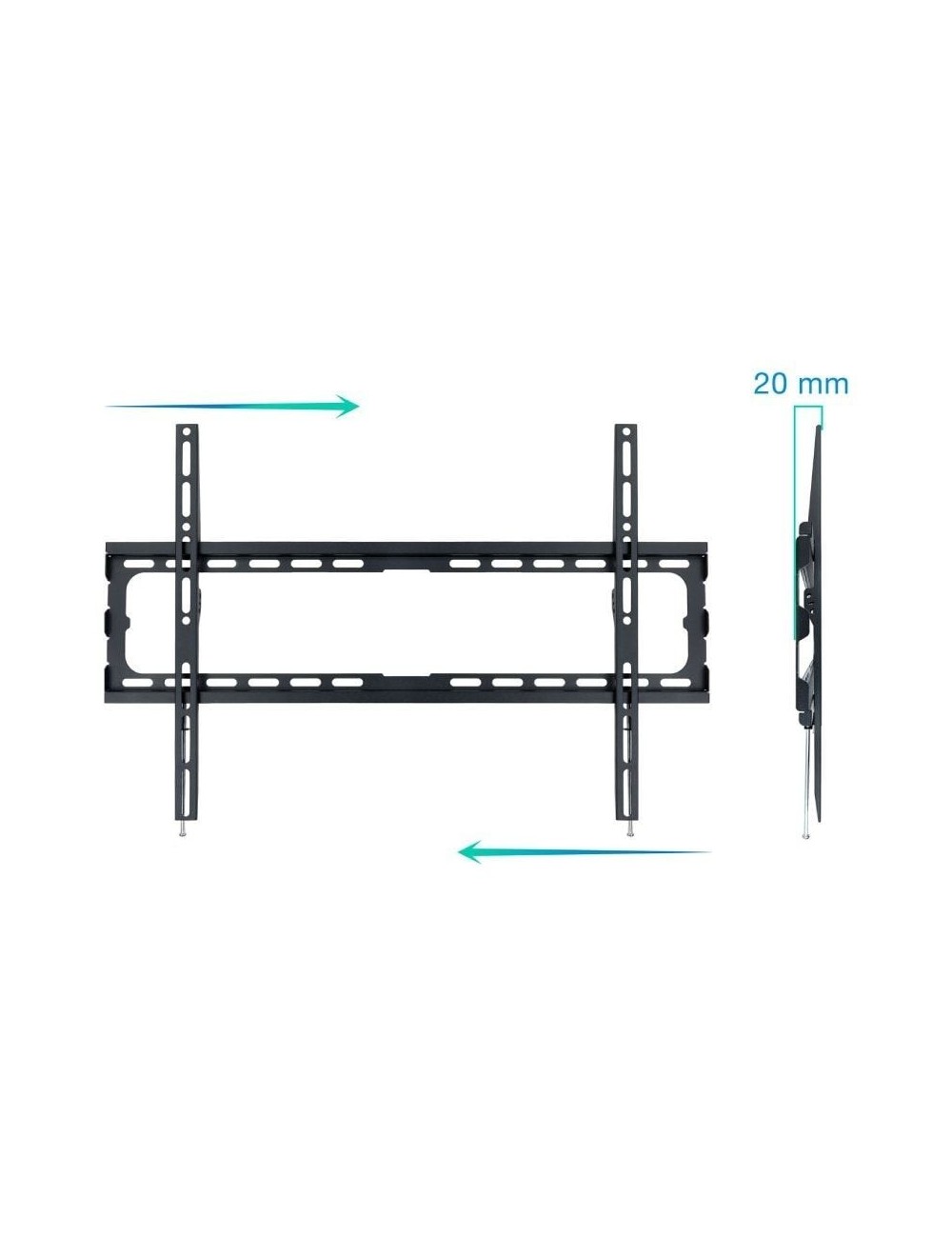 Soporte de Pared Fijo TooQ LP1080F-B para TV de 37-80'/ hasta 45kg
