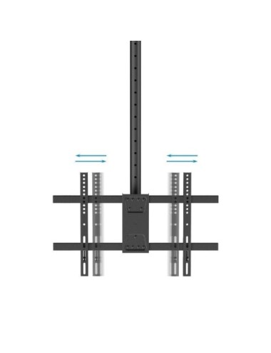 Soporte de Techo Giratorio/ Inclinable/ Nivelable TooQ LPCE1186TSLI-XL-B para TV de 43-86'/ hasta 60kg