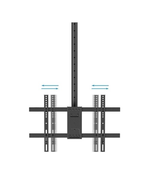Soporte de Techo Giratorio/ Inclinable/ Nivelable TooQ LPCE1186TSLI-XL-B para TV de 43-86'/ hasta 60kg
