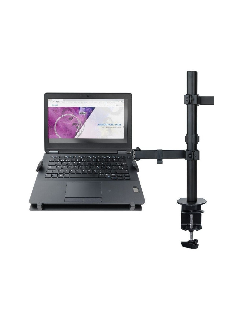 Soporte de Mesa Orientable/ Inclinable Tooq DB1200TN-B para TV y Portátil de 13-32'