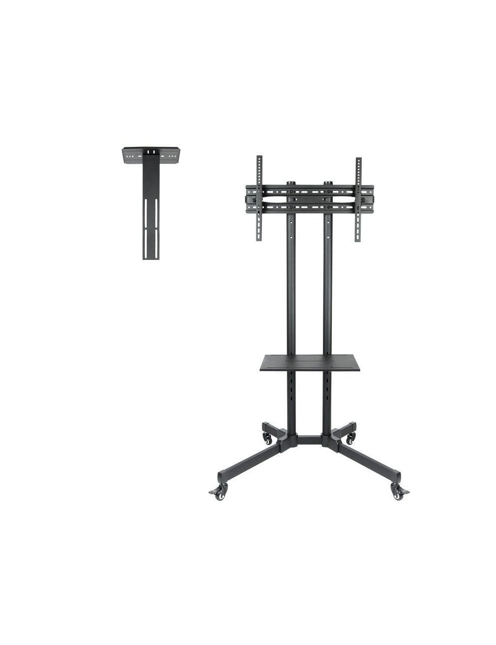 Soporte de Suelo Inclinable/ Ajustable TooQ FS1470M-B para TV de 37-70'/ hasta 50kg