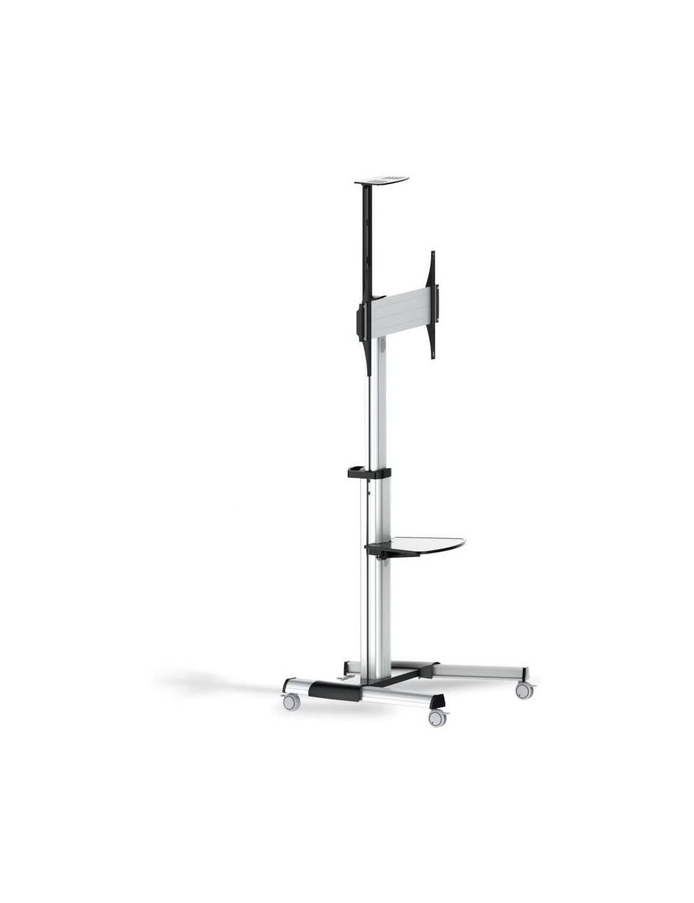 Soporte de Suelo Inclinable/ Ajustable con Ruedas TooQ FS1870M-B para TV de 37-70'/ hasta 50kg