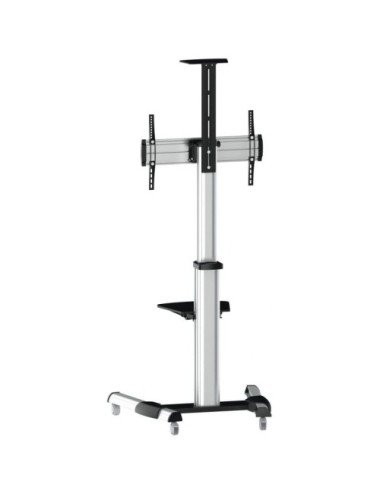 Soporte de Suelo Inclinable/ Ajustable con Ruedas TooQ FS1870M-B para TV de 37-70'/ hasta 50kg