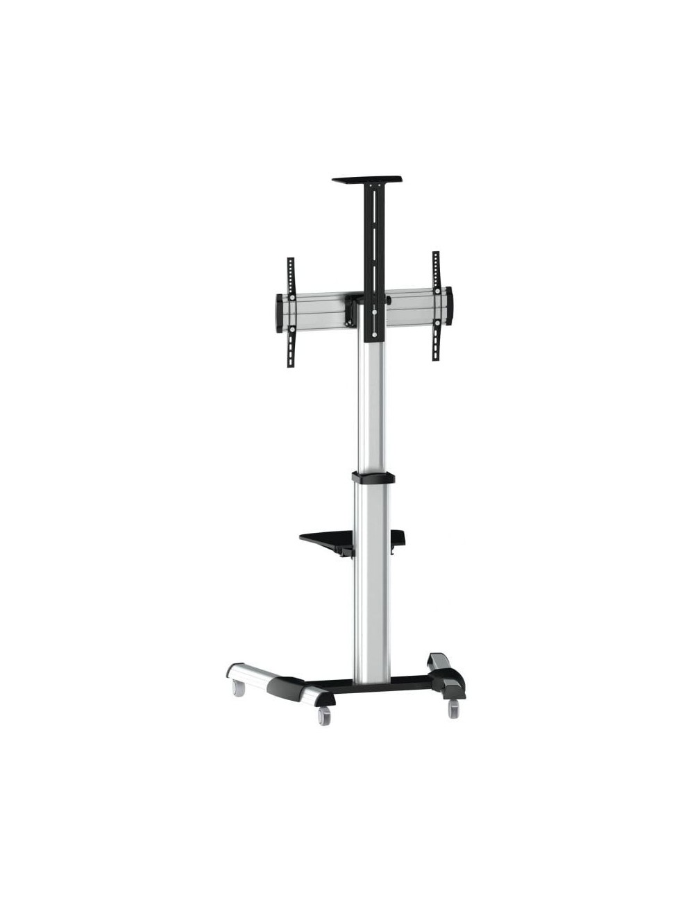 Soporte de Suelo Inclinable/ Ajustable con Ruedas TooQ FS1870M-B para TV de 37-70'/ hasta 50kg