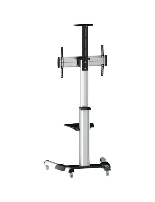 Soporte de Suelo Inclinable/ Ajustable con Ruedas TooQ FS1870M-B para TV de 37-70'/ hasta 50kg