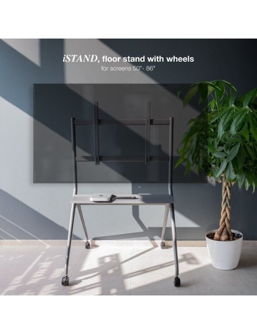 Soporte de Suelo con Ruedas TooQ FS20205M-B para TV de 50-86'/ hasta 120kg