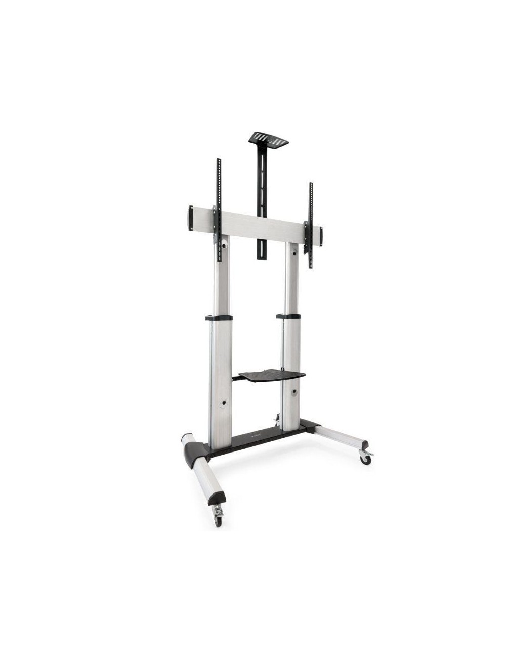 Soporte de Suelo Inclinable/ Ajustable con Ruedas TooQ FS20300M-B para TV de 60-100'/ hasta 100kg