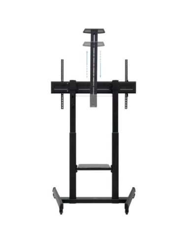 Soporte de Suelo Inclinable con Ruedas TooQ FS20406HM-B para TV de 60-100'/ hasta 120kg
