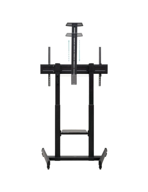 Soporte de Suelo Inclinable con Ruedas TooQ FS20406HM-B para TV de 60-100'/ hasta 120kg