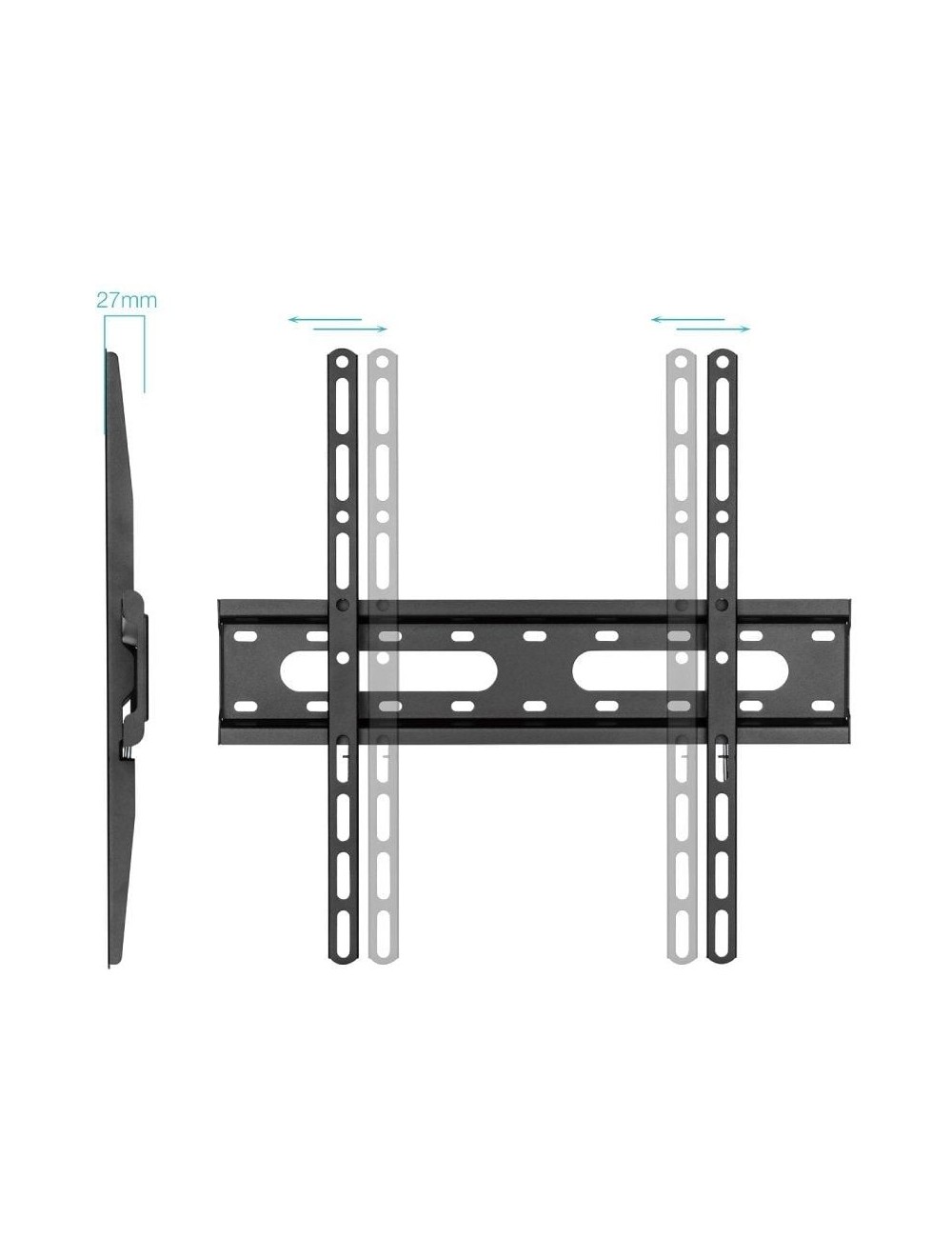 Soporte de Pared Fijo TooQ LP1072F-B para TV de 32-70'/ hasta 45kg