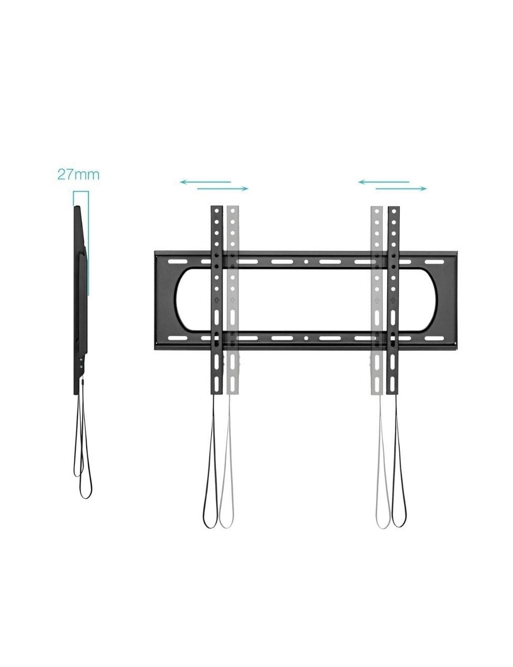 Soporte de Pared TooQ LP1084F-B para TV de 37-80'/ hasta 80kg