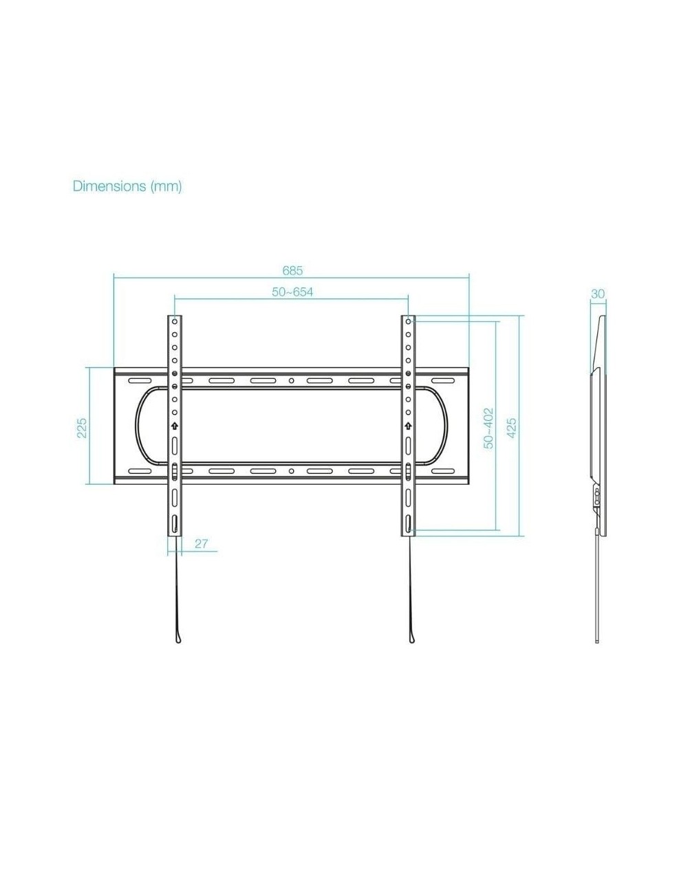Soporte de Pared TooQ LP1084F-B para TV de 37-80'/ hasta 80kg