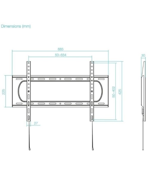 Soporte de Pared TooQ LP1084F-B para TV de 37-80'/ hasta 80kg