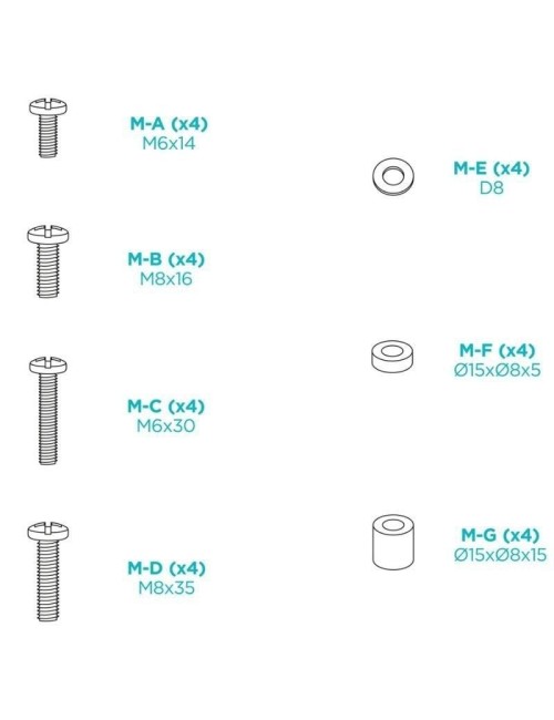 Soporte de Pared TooQ LP1084F-B para TV de 37-80'/ hasta 80kg