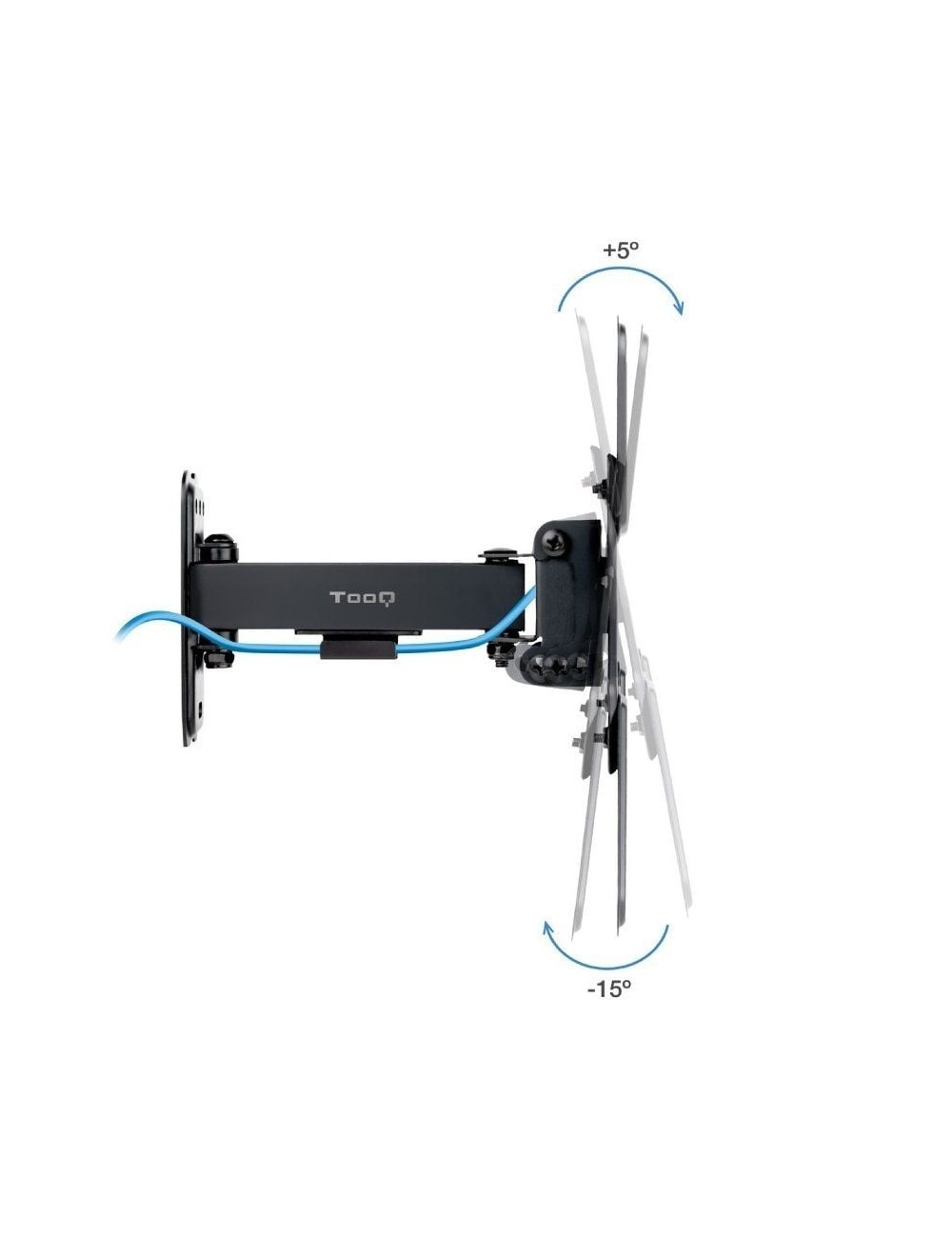Soporte de Pared Extensible/ Giratorio/ Inclinable TooQ LP1343TN-B para TV de 13-43'/ hasta 20kg