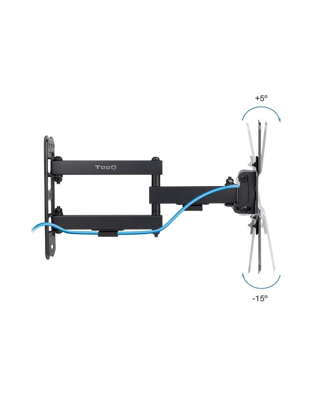 Soporte de Pared Extensible/ Giratorio/ Inclinable TooQ LP1345TN-B para TV de 13-43'/ hasta 20kg