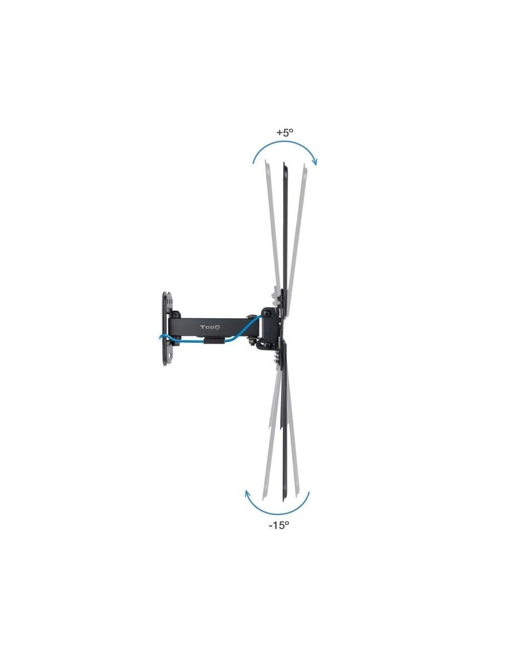 Soporte de Pared Extensible/ Giratorio/ Inclinable TooQ LP1355TN-B para TV de 13-55'/ hasta 25kg