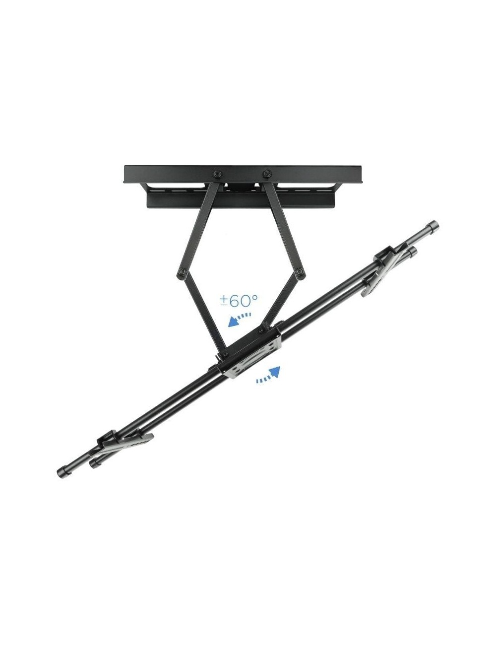 Soporte de Pared Giratorio/ Inclinable/ Nivelable TooQ LP3790TN-B para TV de 43-90'/ hasta 75kg