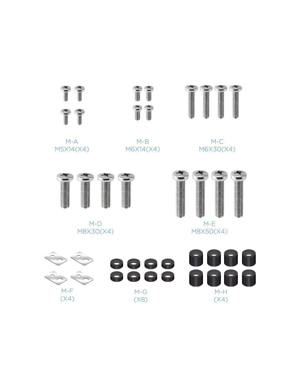Soporte de Pared Fijo Inclinable TooQ LP42100T-B para TV de 60-100'/ hasta 75kg