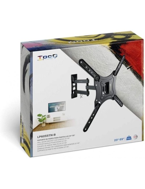 Soporte de Pared Orientable / Inclinable TooQ LP6055TN-B para TV de 23-55'/ hasta 30kg