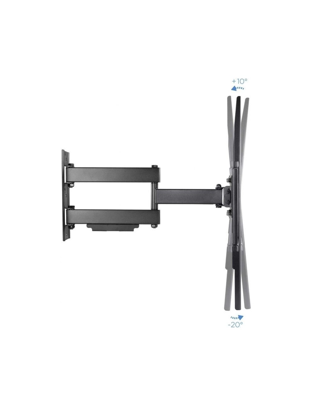 Soporte de Pared Orientable/ Inclinable TooQ LP6070TN-B para TV de 37-70'/ hasta 50kg