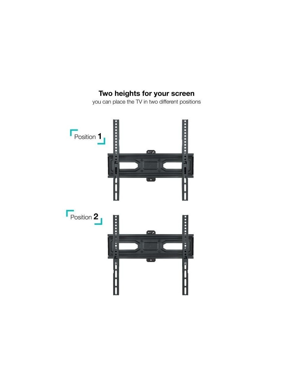 Soporte de Pared Giratorio/ Inclinable/ Nivelable TooQ LP7843TN-B para TV de 32-55'/ hasta 35kg