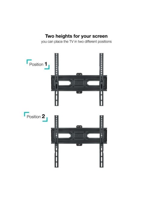 Soporte de Pared Giratorio/ Inclinable/ Nivelable TooQ LP7843TN-B para TV de 32-55'/ hasta 35kg