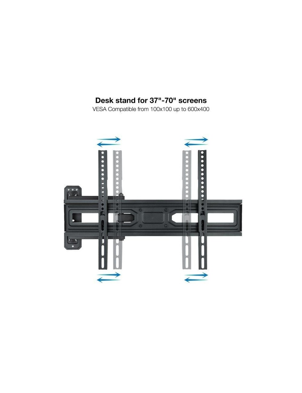 Soporte de Pared Giratorio/ Inclinable/ Nivelable TooQ LP7863TN-B para TV de 37-70'/ hasta 35kg