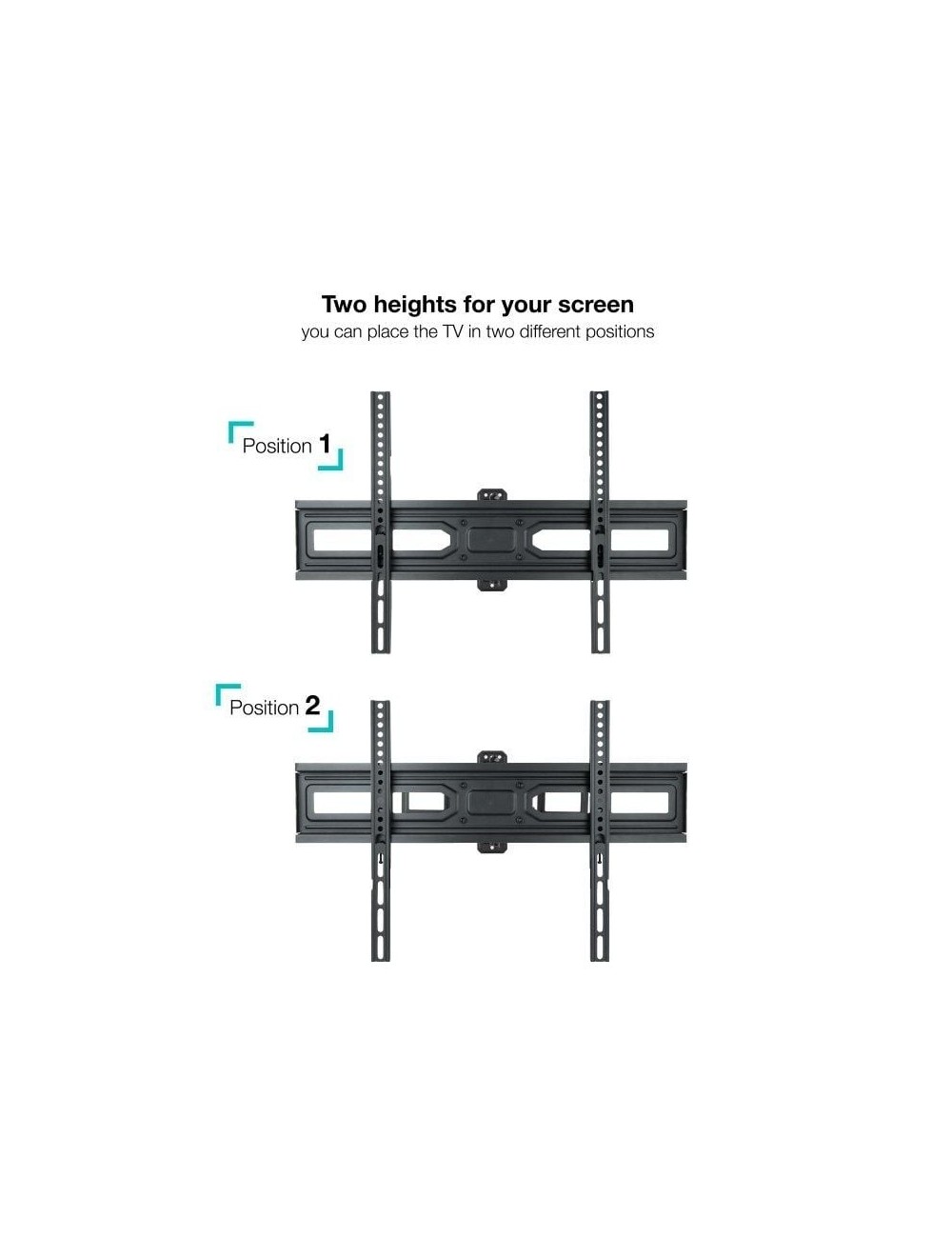 Soporte de Pared Giratorio/ Inclinable/ Nivelable TooQ LP7863TN-B para TV de 37-70'/ hasta 35kg
