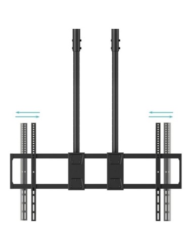 Soporte de Techo Extensible/ Inclinable TooQ LPCE11120TSLI-B para TV de 60-120'/ hasta 120kg