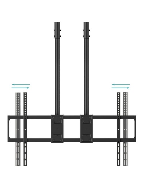 Soporte de Techo Extensible/ Inclinable TooQ LPCE11120TSLI-B para TV de 60-120'/ hasta 120kg