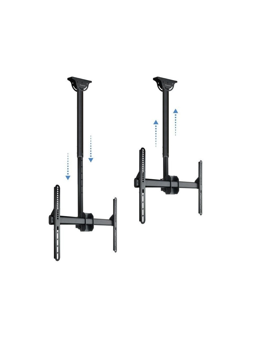 Soporte de Techo Giratorio/ Inclinable/ Nivelable TooQ LPCE1170TSLI-B para TV de 37-70'/ hasta 50kg